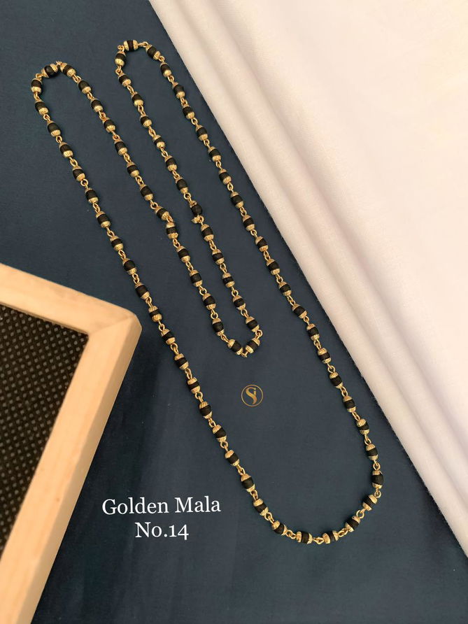 Accessories Daily Wear Golden Fancy Mala 2
